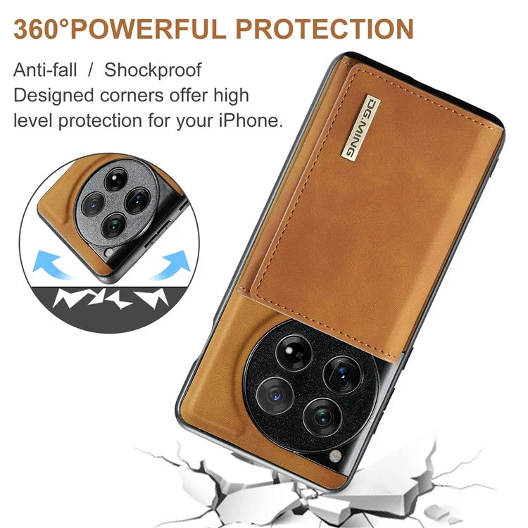 DG.MING M1 Series for OnePlus 12 5G Case Detachable Wallet Phone Cover