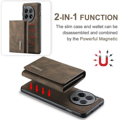 DG.MING M1 Series for OnePlus 12 5G Case Detachable Wallet Phone Cover