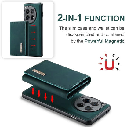 DG.MING M1 Series for OnePlus 12 5G Case Detachable Wallet Phone Cover