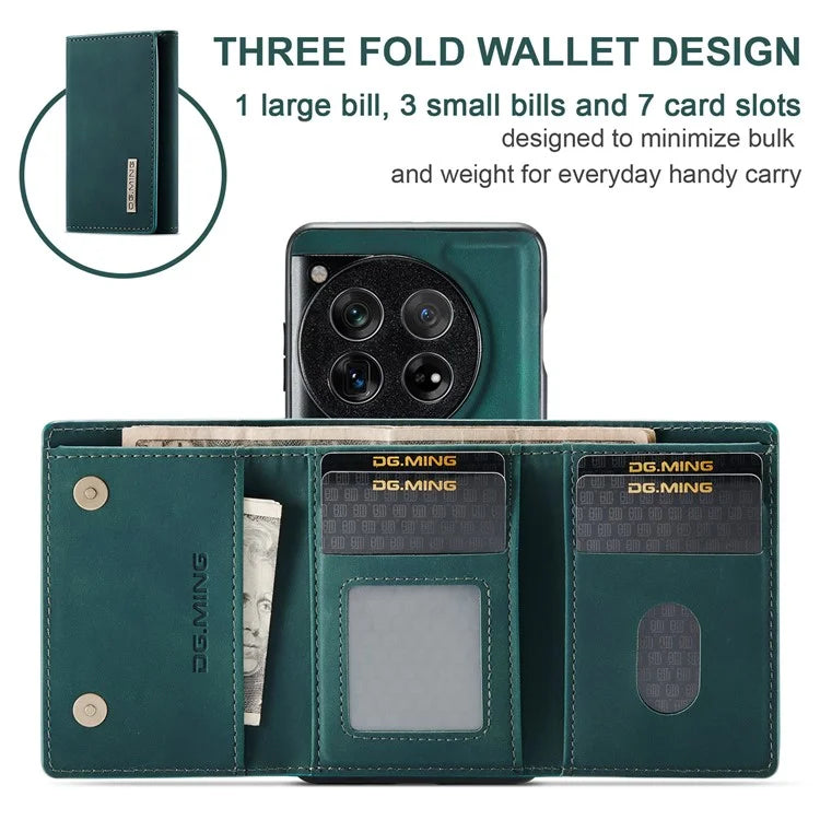 DG.MING M1 Series for OnePlus 12 5G Case Detachable Wallet Phone Cover