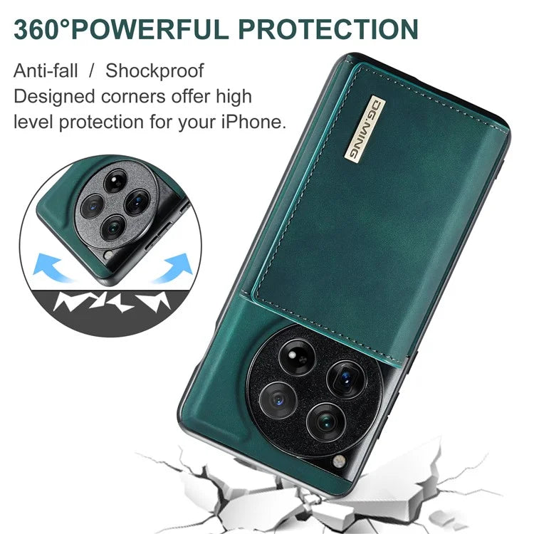 DG.MING M1 Series for OnePlus 12 5G Case Detachable Wallet Phone Cover