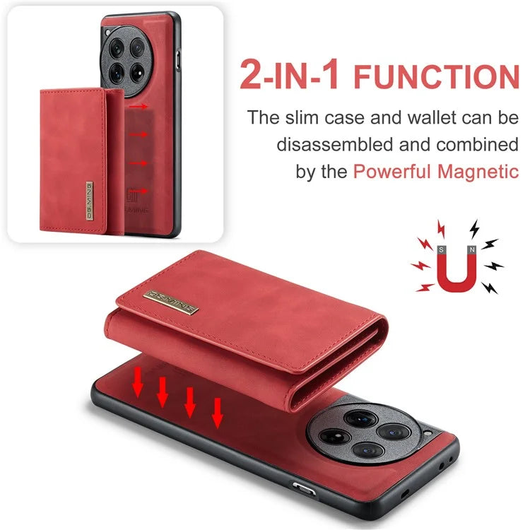 DG.MING M1 Series for OnePlus 12 5G Case Detachable Wallet Phone Cover