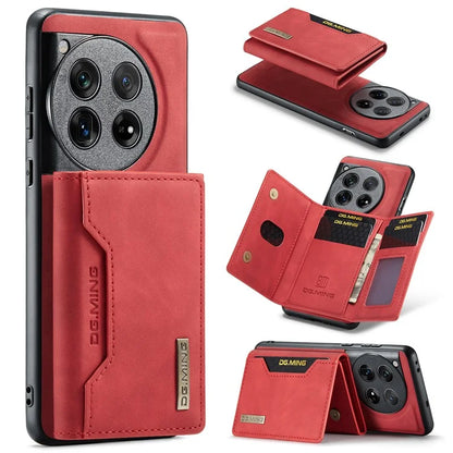 DG.MING M2 Series for OnePlus 12 5G Kickstand Case Detachable Magnetic Wallet Phone Cover