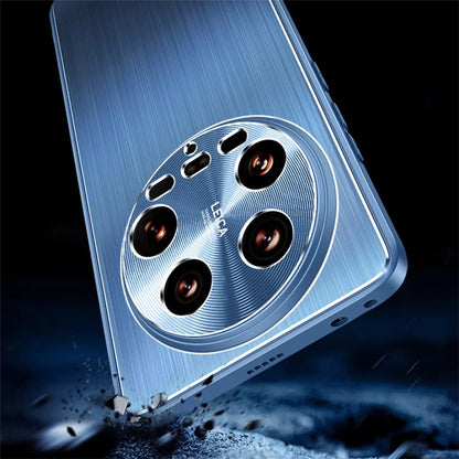 Protective Case for Xiaomi 14 Ultra Brushed Anti-Scratch TPU + Metal Back Phone Cover
