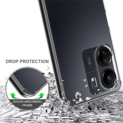For Xiaomi Redmi 13C 4G / Poco C65 4G Clear Case TPU+Acrylic Anti-Scratch Phone Cover