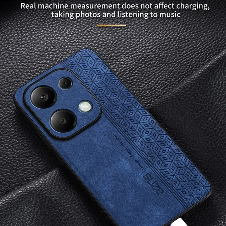 AZNS For Xiaomi Redmi Note 13 Pro 4G / Poco M6 Pro 4G Case Shockproof PU Leather Covered TPU Phone Shell