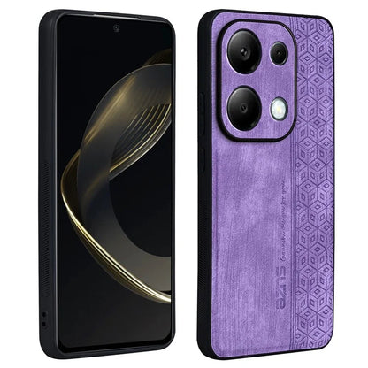 AZNS For Xiaomi Redmi Note 13 Pro 4G / Poco M6 Pro 4G Case Shockproof PU Leather Covered TPU Phone Shell
