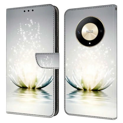 For Honor Magic6 Lite 5G / X9b 5G Wallet Case Anti-Drop 3D Pattern Printing Phone Cover