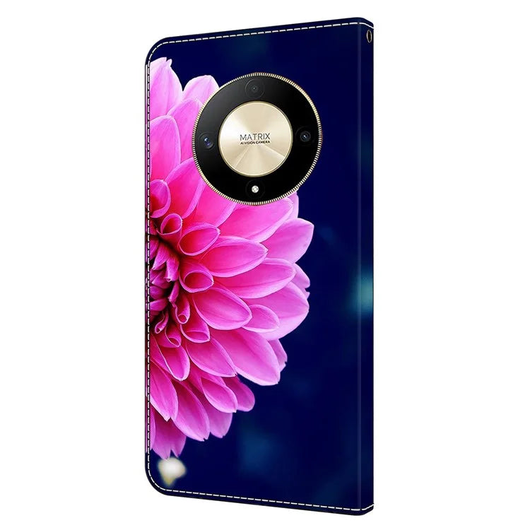 For Honor Magic6 Lite 5G / X9b 5G Wallet Case Anti-Drop 3D Pattern Printing Phone Cover