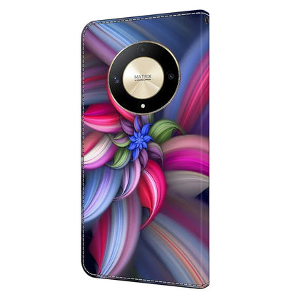 For Honor Magic6 Lite 5G / X9b 5G Wallet Case Anti-Drop 3D Pattern Printing Phone Cover