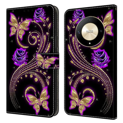 For Honor Magic6 Lite 5G / X9b 5G Wallet Case Anti-Drop 3D Pattern Printing Phone Cover