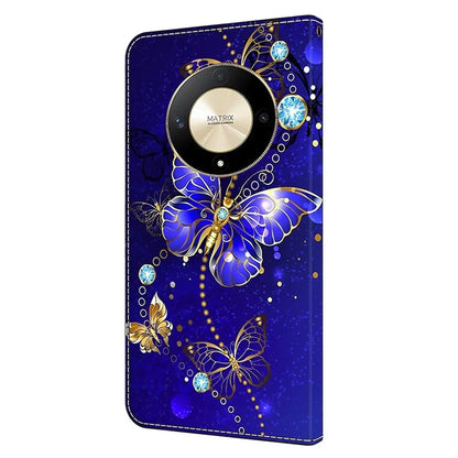 For Honor Magic6 Lite 5G / X9b 5G Wallet Case Anti-Drop 3D Pattern Printing Phone Cover