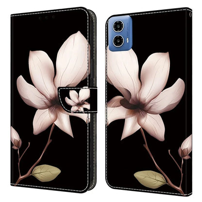 For Motorola Moto G34 5G Case PU Leather 3D Pattern Wallet Phone Cover with Standing Function