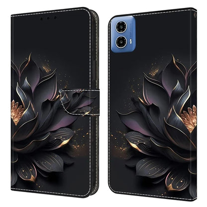 For Motorola Moto G34 5G Case PU Leather 3D Pattern Wallet Phone Cover with Standing Function