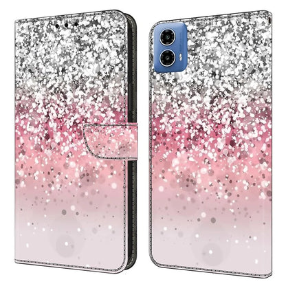 For Motorola Moto G34 5G Case PU Leather 3D Pattern Wallet Phone Cover with Standing Function