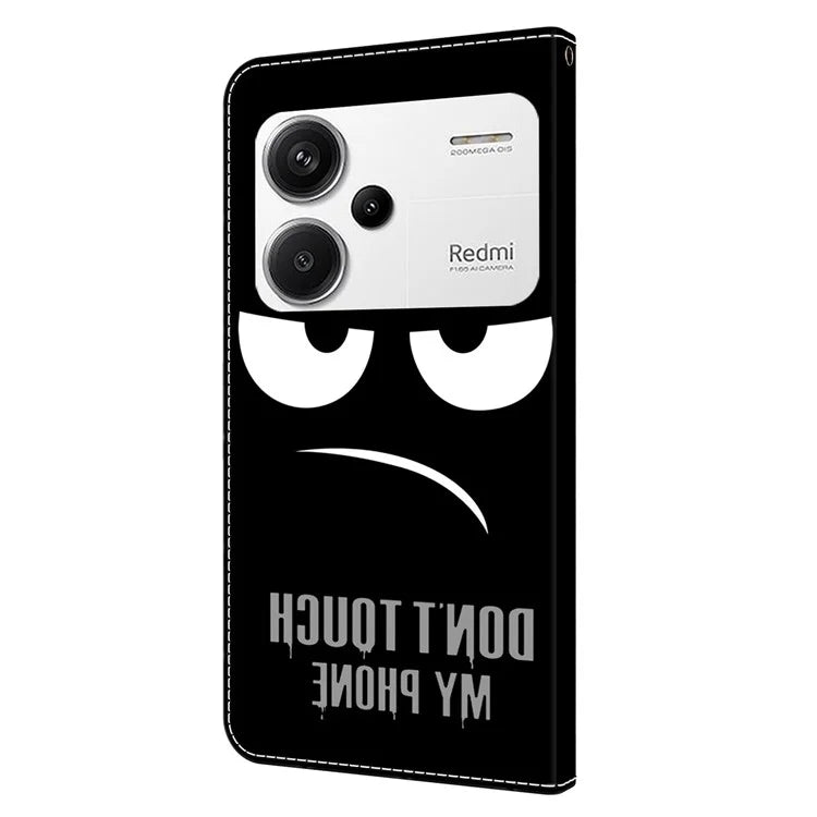 For Xiaomi Redmi Note 13 Pro+ 5G Leather Case 3D Creative Pattern Design Flip Stand Phone Cover