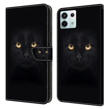 For Xiaomi Redmi Note 13 Pro 5G / Poco X6 5G Case 3D Pattern Flip Wallet PU Leather Phone Cover