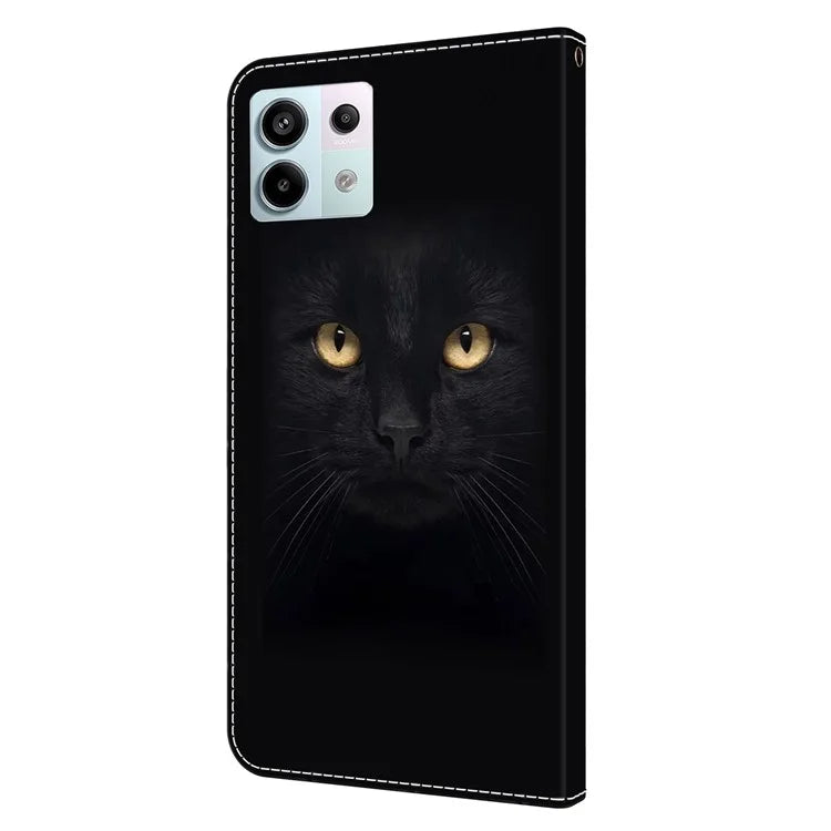 For Xiaomi Redmi Note 13 Pro 5G / Poco X6 5G Case 3D Pattern Flip Wallet PU Leather Phone Cover