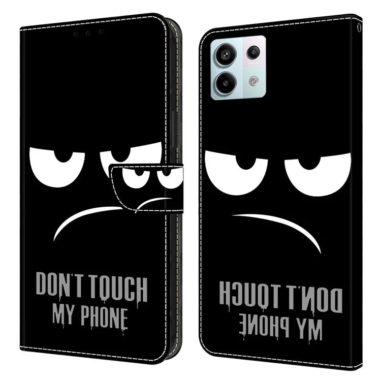 For Xiaomi Redmi Note 13 Pro 5G / Poco X6 5G Case 3D Pattern Flip Wallet PU Leather Phone Cover