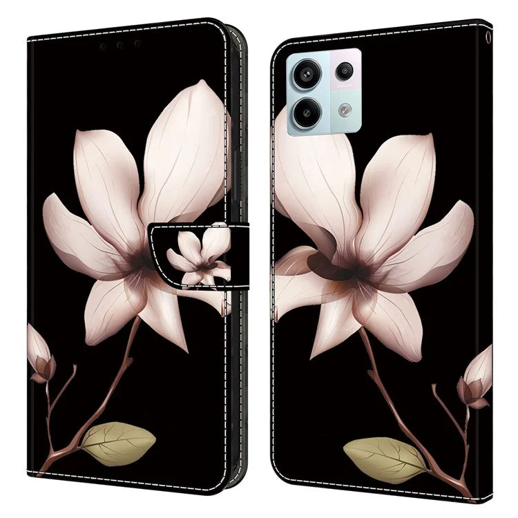 For Xiaomi Redmi Note 13 Pro 5G / Poco X6 5G Case 3D Pattern Flip Wallet PU Leather Phone Cover