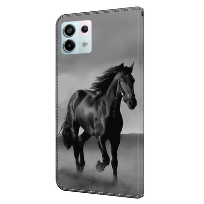 For Xiaomi Redmi Note 13 Pro 5G / Poco X6 5G Case 3D Pattern Flip Wallet PU Leather Phone Cover