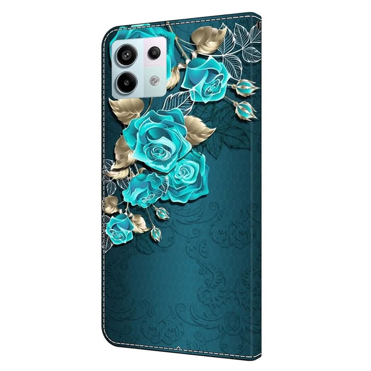 For Xiaomi Redmi Note 13 Pro 5G / Poco X6 5G Case 3D Pattern Flip Wallet PU Leather Phone Cover