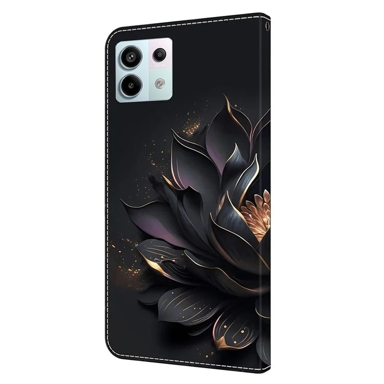 For Xiaomi Redmi Note 13 Pro 5G / Poco X6 5G Case 3D Pattern Flip Wallet PU Leather Phone Cover