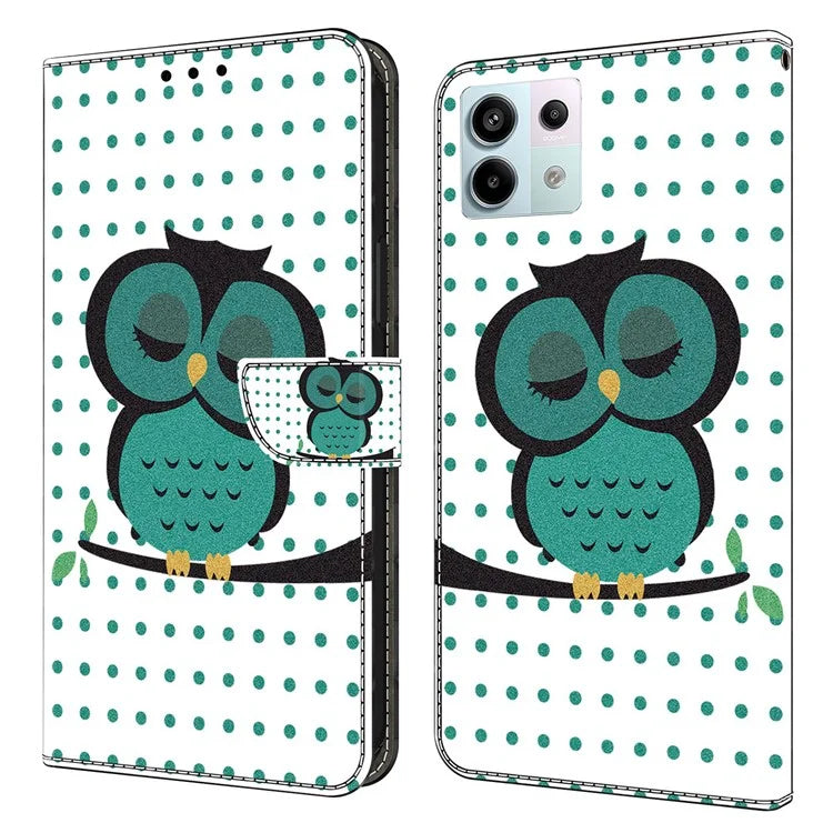 For Xiaomi Redmi Note 13 Pro 5G / Poco X6 5G Case 3D Pattern Flip Wallet PU Leather Phone Cover