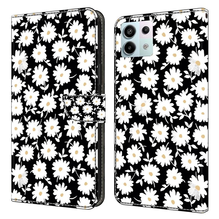 For Xiaomi Redmi Note 13 Pro 5G / Poco X6 5G Case 3D Pattern Flip Wallet PU Leather Phone Cover