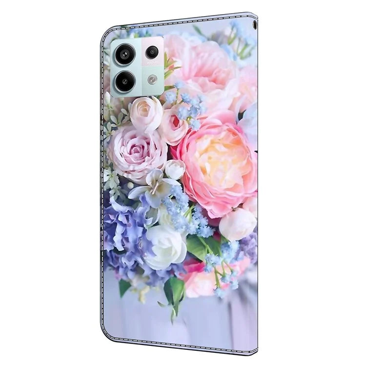 For Xiaomi Redmi Note 13 Pro 5G / Poco X6 5G Case 3D Pattern Flip Wallet PU Leather Phone Cover
