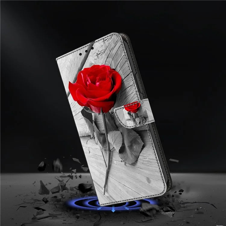 For Xiaomi Redmi Note 13 Pro 5G / Poco X6 5G Case 3D Pattern Flip Wallet PU Leather Phone Cover