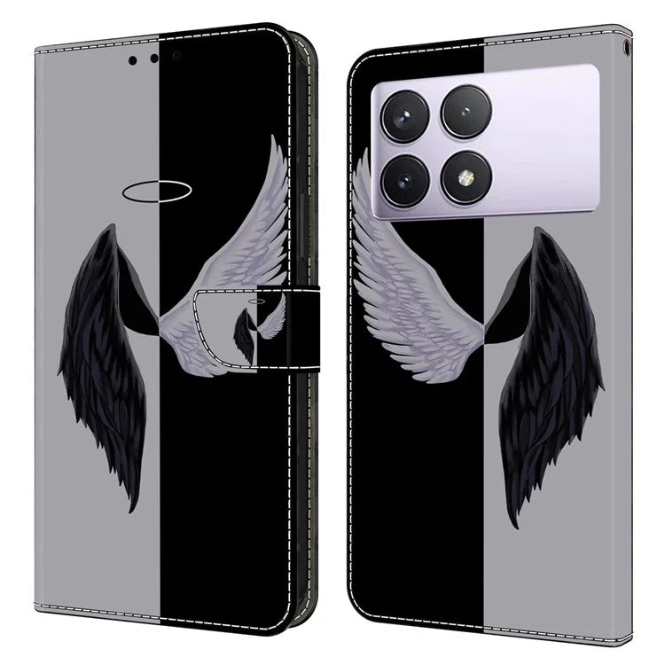 For Xiaomi Redmi K70E 5G / Poco X6 Pro 5G Case Wallet 3D Pattern PU Leather Phone Cover