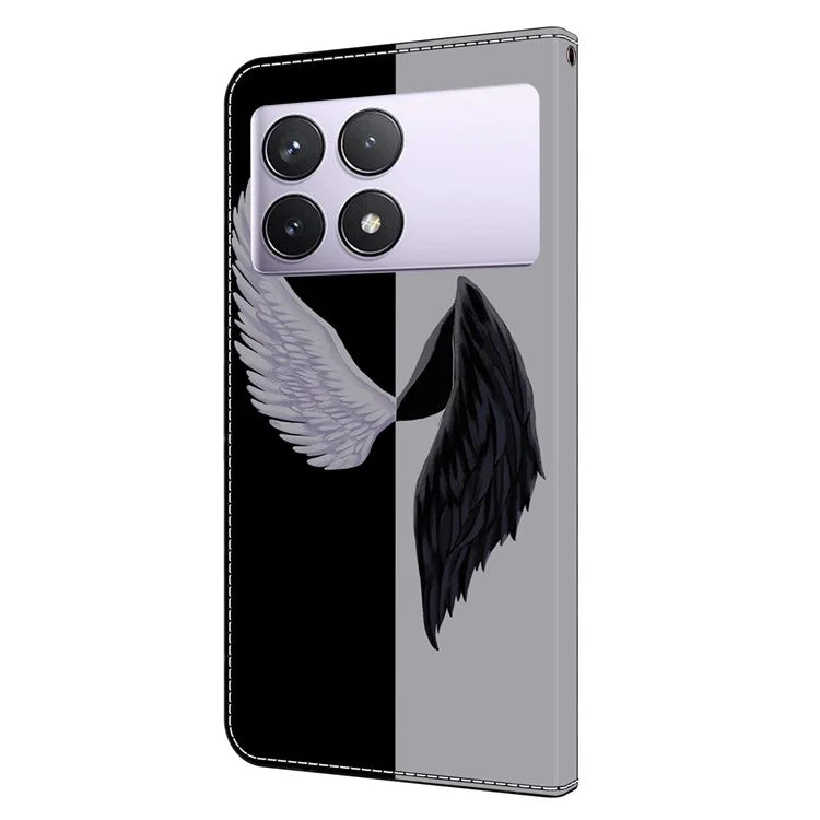 For Xiaomi Redmi K70E 5G / Poco X6 Pro 5G Case Wallet 3D Pattern PU Leather Phone Cover