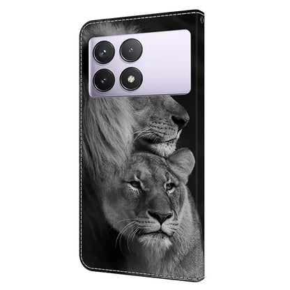 For Xiaomi Redmi K70E 5G / Poco X6 Pro 5G Case Wallet 3D Pattern PU Leather Phone Cover