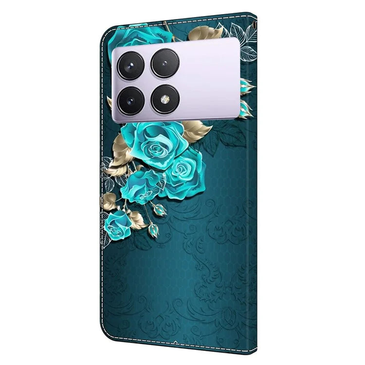 For Xiaomi Redmi K70E 5G / Poco X6 Pro 5G Case Wallet 3D Pattern PU Leather Phone Cover