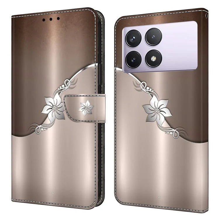 For Xiaomi Redmi K70E 5G / Poco X6 Pro 5G Case Wallet 3D Pattern PU Leather Phone Cover