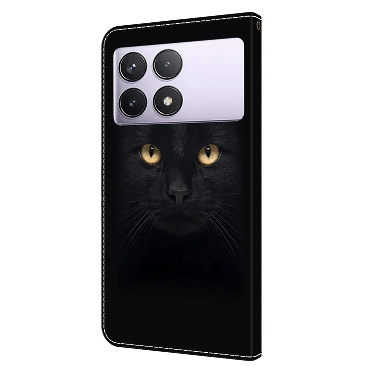 For Xiaomi Redmi K70E 5G / Poco X6 Pro 5G Case Wallet 3D Pattern PU Leather Phone Cover