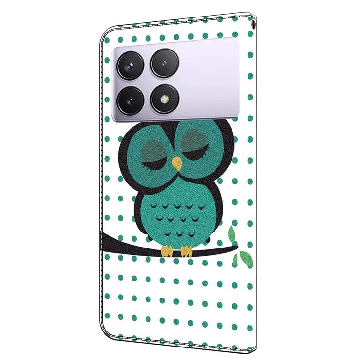 For Xiaomi Redmi K70E 5G / Poco X6 Pro 5G Case Wallet 3D Pattern PU Leather Phone Cover