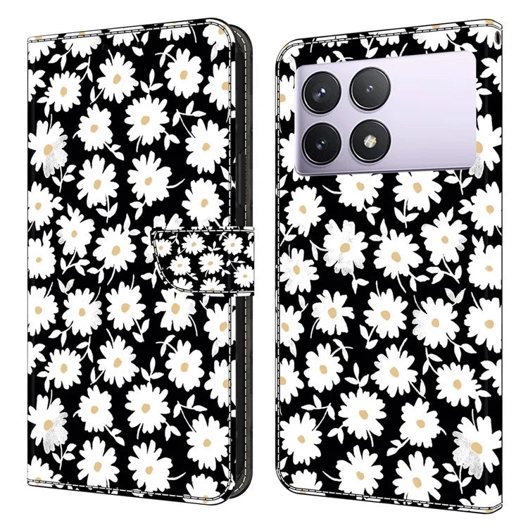 For Xiaomi Redmi K70E 5G / Poco X6 Pro 5G Case Wallet 3D Pattern PU Leather Phone Cover
