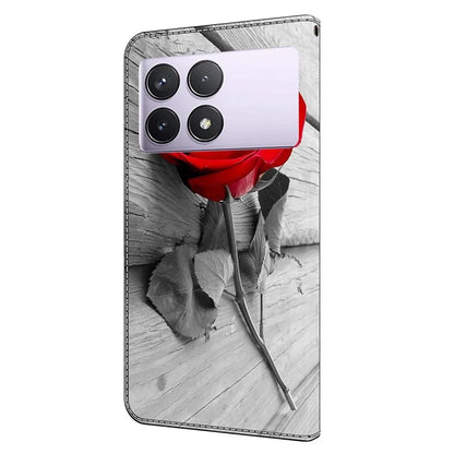 For Xiaomi Redmi K70E 5G / Poco X6 Pro 5G Case Wallet 3D Pattern PU Leather Phone Cover