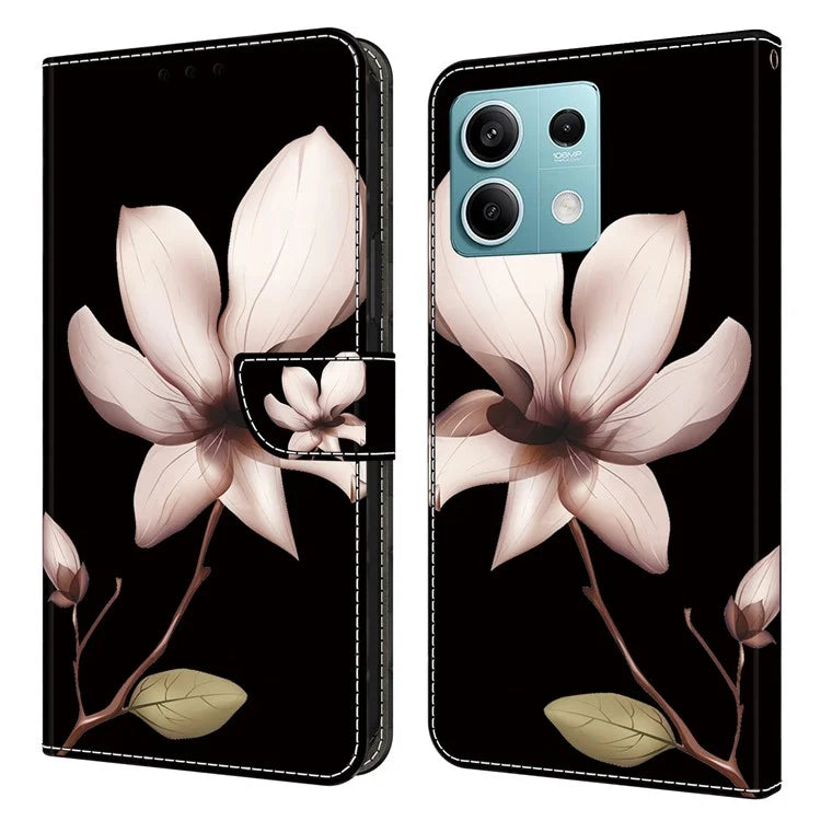 For Xiaomi Redmi Note 13 5G Wallet Case 3D Pattern PU Leather Folio Protective Cover