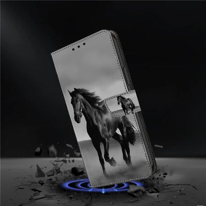 For Xiaomi Redmi Note 13 5G Wallet Case 3D Pattern PU Leather Folio Protective Cover