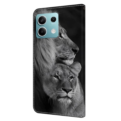 For Xiaomi Redmi Note 13 5G Wallet Case 3D Pattern PU Leather Folio Protective Cover