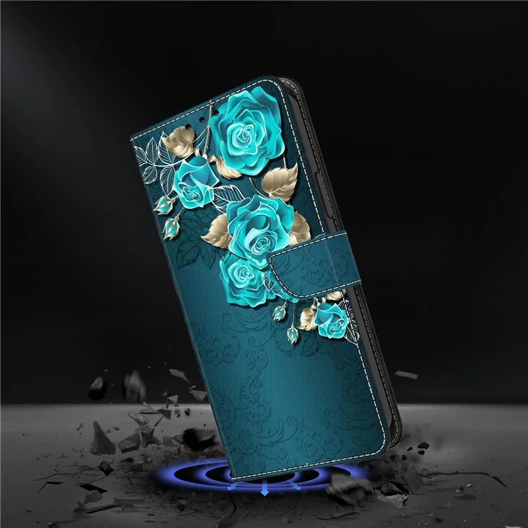 For Xiaomi Redmi Note 13 5G Wallet Case 3D Pattern PU Leather Folio Protective Cover