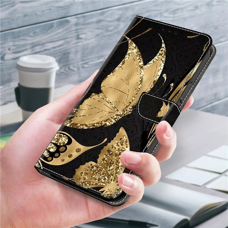 For Xiaomi Redmi Note 13 5G Wallet Case 3D Pattern PU Leather Folio Protective Cover