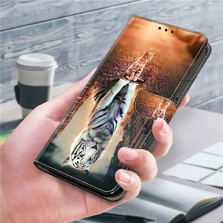 For Xiaomi Redmi Note 13 5G Wallet Case 3D Pattern PU Leather Folio Protective Cover