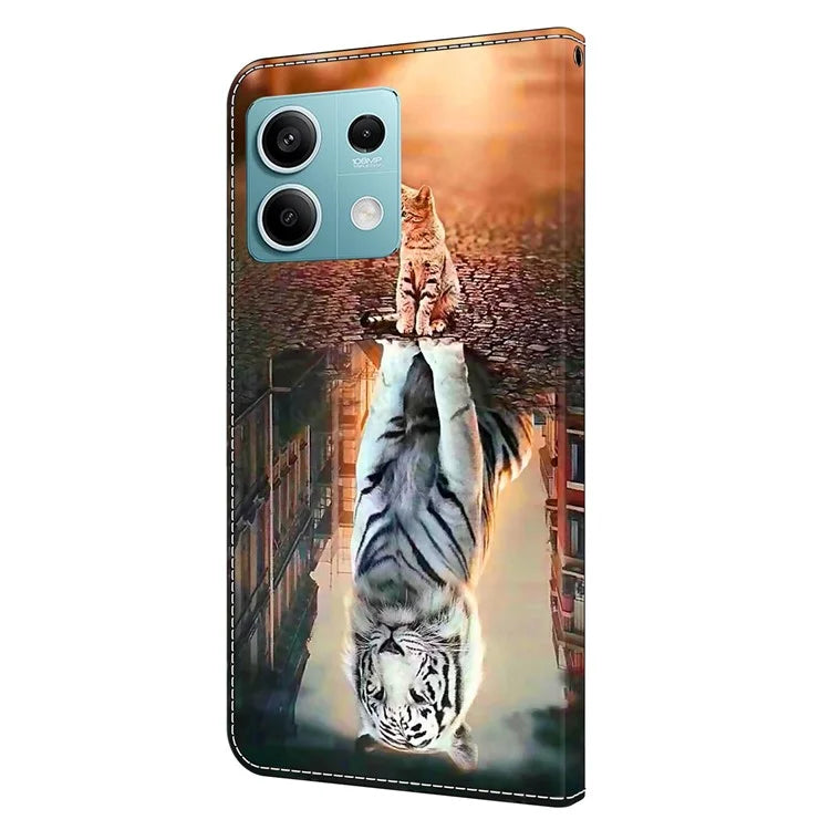 For Xiaomi Redmi Note 13 5G Wallet Case 3D Pattern PU Leather Folio Protective Cover