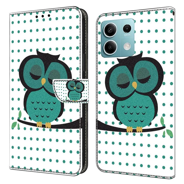 For Xiaomi Redmi Note 13 5G Wallet Case 3D Pattern PU Leather Folio Protective Cover