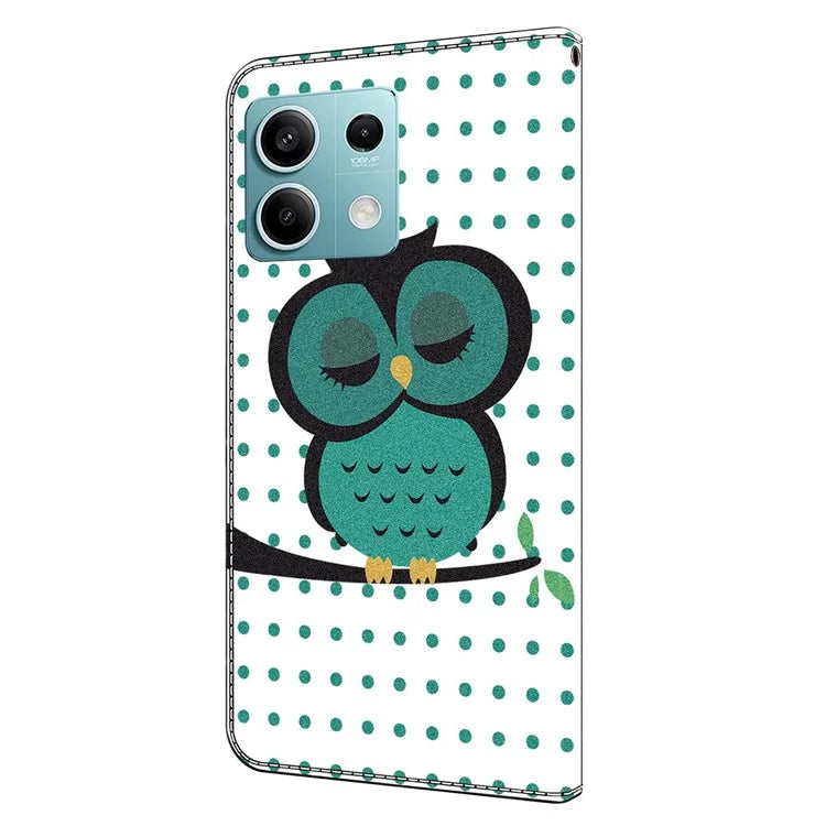 For Xiaomi Redmi Note 13 5G Wallet Case 3D Pattern PU Leather Folio Protective Cover