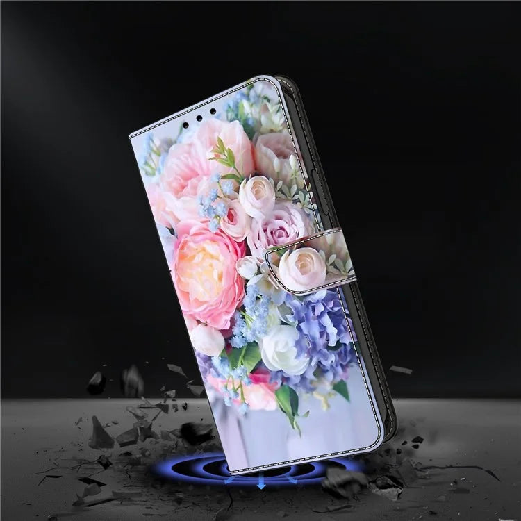 For Xiaomi Redmi Note 13 5G Wallet Case 3D Pattern PU Leather Folio Protective Cover